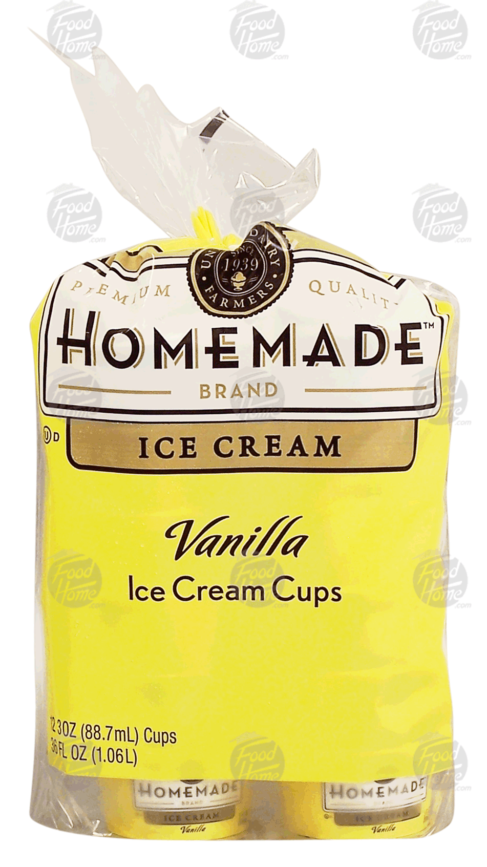 Homemade  vanilla ice cream cups, 12 - 3 oz cups Full-Size Picture